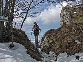 Bella lunga salita al Bivacco Testa, passando per Cime Tisa, Cavlera e Segredont il 29 marzo 2010